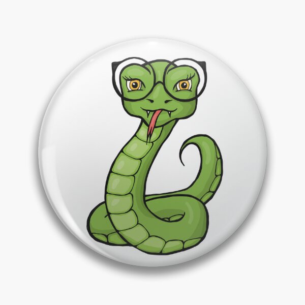 Item preview, Cute, nerdy snake with glasses, the bespectacled snake designed and sold by paintyfiction.