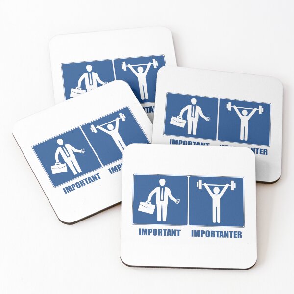 Item preview, Work Is Important Weightlifting Is Importanter designed and sold by Esskay Designs.
