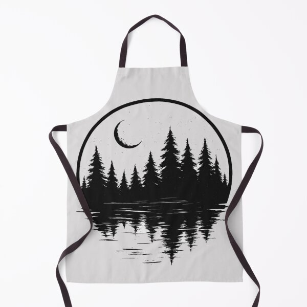 Item preview, Moonlit Forest Reflection T-Shirt | Nature Aesthetic Camping Tee designed and sold by KDesignCrafts.