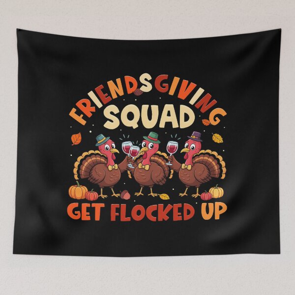 Item preview, Humor Friendsgiving 90s Party Turkey Thankful Friends Squad designed and sold by Daleburuling.
