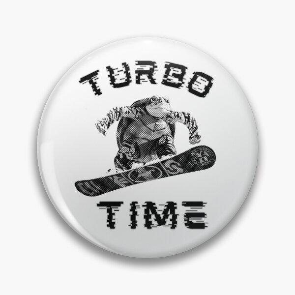 Item preview, Turbo Time Funny Turtle Snowboarding Halftone designed and sold by TrueArtsStore.
