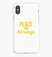 Peace and Blessings iPhone Case