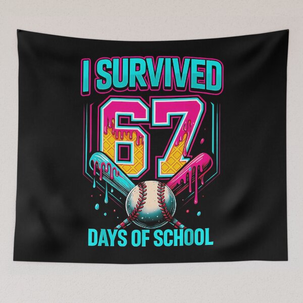 Item preview, Teacher I Survived 67 67 Meme Funny Student of Days School Classic designed and sold by SteveSaccoro.