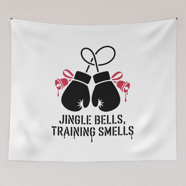 Item preview, Jingle Bells, Training Smells – Funny Boxing Christmas Street Art designed and sold by WSPrintCrafter.