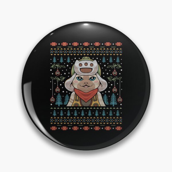 Item preview, Felyne Palico Ugly Sweater designed and sold by Lagelantee.