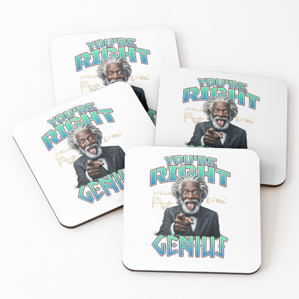 Item preview, You're Right, Genius! Funny Science Math Professor Motivation designed and sold by Standing Wave Studio.