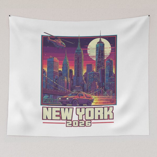 Item preview, Retro 2026 New York Cityscape designed and sold by shellymope.