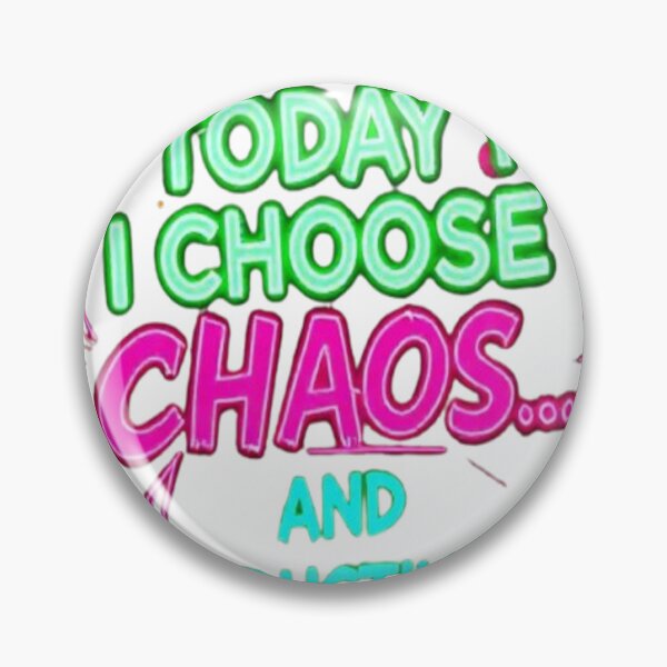 Item preview, Today I Choose Chaos and Productivity – Neon Paint Splash Funny Motivational Quote designed and sold by Trendworld00.