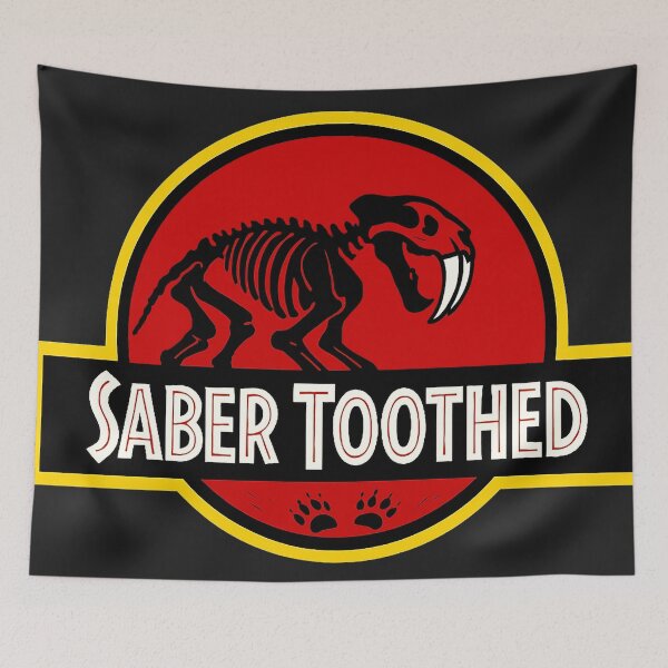 Item preview, Saber-toothed Tigre as Jurassic period designed and sold by Jani-art-world.