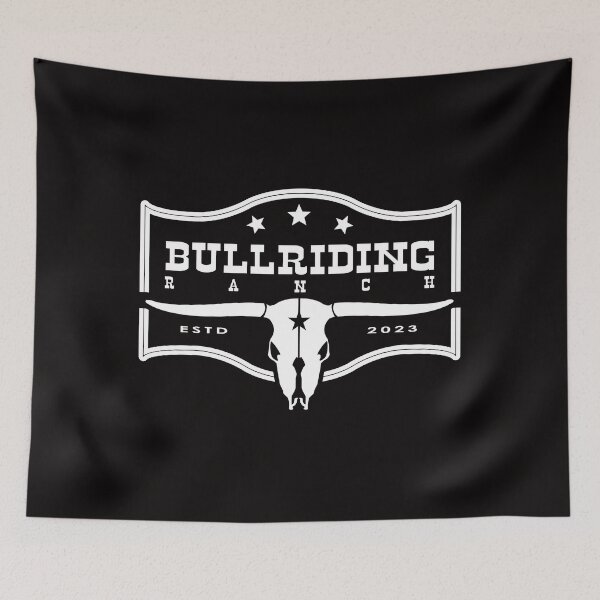 Item preview, BullRiding Ranch logo vintage white designed and sold by RicardoPeragua.