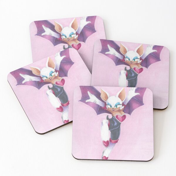 Item preview, Pink and White Bat  designed and sold by Kaeli Hurley.