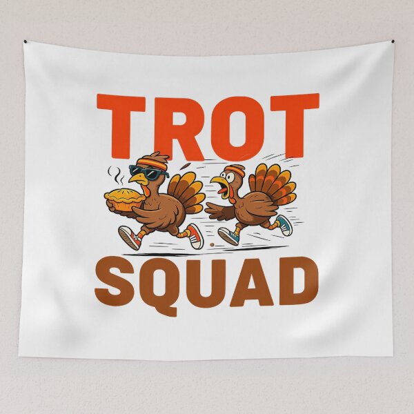 Item preview, Happy Fall Cute Trot Gobble 80s Squad Thanksgiving designed and sold by CalvinVanAuken.