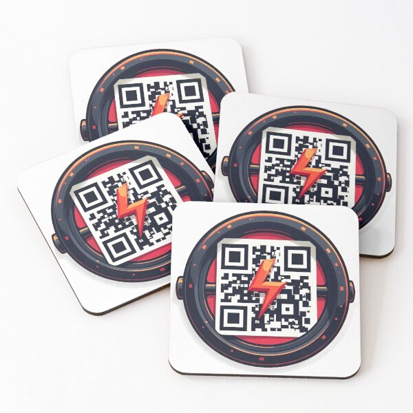 Item preview, Futuristic QR Code Power Emblem designed and sold by Sainky.