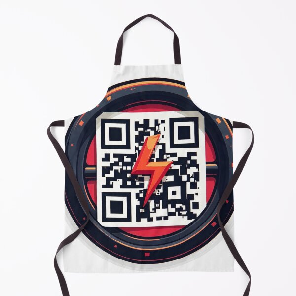 Item preview, Futuristic QR Code Power Emblem designed and sold by Sainky.