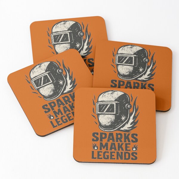 Item preview, Sparks Make Legends Welding Helmet Design designed and sold by JonelCrafts.