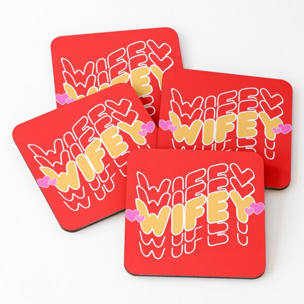 Item preview, Wifey Retro Groovy Matching Couple Wedding T-Shirt designed and sold by Stag Prime Shop.