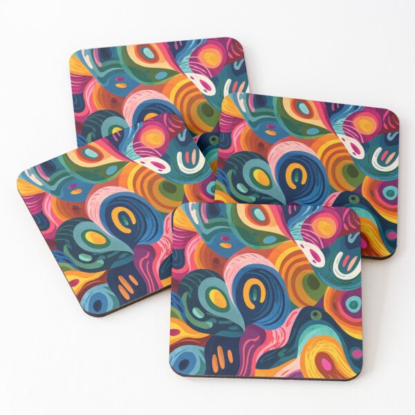 Item preview, Abstract pattern birds faces world designed and sold by SmileshareShop.