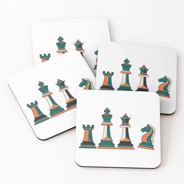 Item preview, Minimalist Vintage Chess Pieces Design designed and sold by csalvati77.