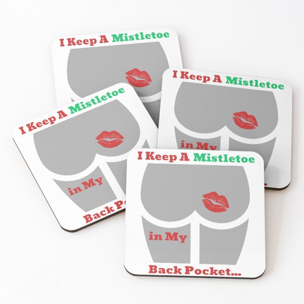 Item preview, Cheeky Christmas Mistletoe Joke  Funny Holiday Graphic designed and sold by FeriVibe.