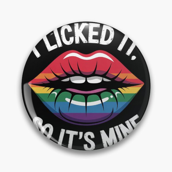 Item preview, Gay Pride Lips I Licked Its Mine Rainbow Flag Lgbt Women Men  designed and sold by NailMolisa.