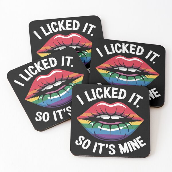 Item preview, Gay Pride Lips I Licked Its Mine Rainbow Flag Lgbt Women Men  designed and sold by NailMolisa.