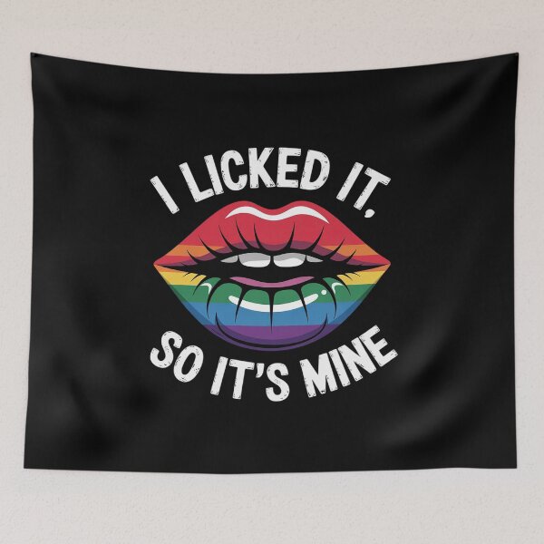 Item preview, Gay Pride Lips I Licked Its Mine Rainbow Flag Lgbt Women Men  designed and sold by NailMolisa.