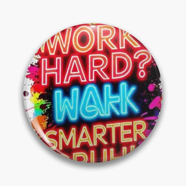 Item preview, Work Hard? Nah—Work Smarter Bruh! Neon Motivational Quote | Funny Productivity Design designed and sold by Trendworld00.