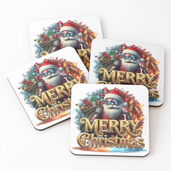 Item preview, Icy Fire Robot Santa Christmas Delivery designed and sold by newvisionart191.