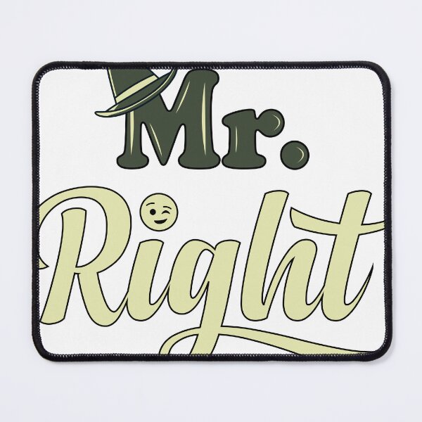 Item preview, Mr Right Funny Matching Couple Hat and Wink T-Shirt designed and sold by Stag Prime Shop.