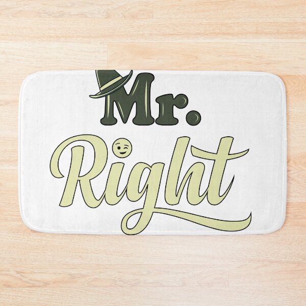 Item preview, Mr Right Funny Matching Couple Hat and Wink T-Shirt designed and sold by Stag Prime Shop.
