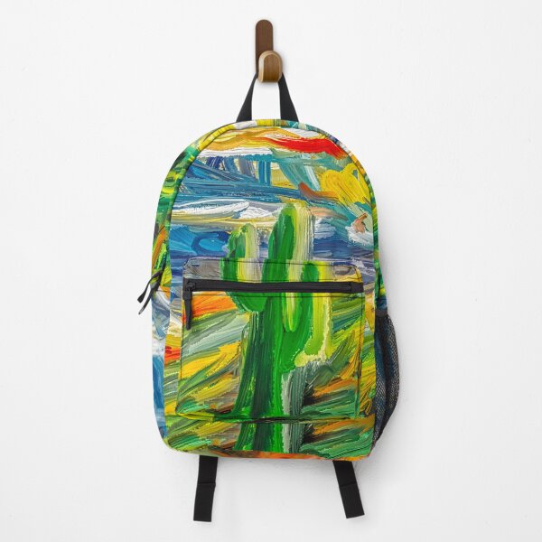 Item preview, Cactus Under the Sun - Van Gogh Style Post-Impressionist Digital Painting designed and sold by Keltoi-art.