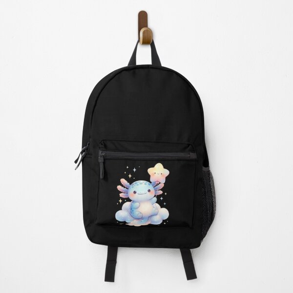 Item preview, Kawaii Baby Axolotl Cloud Magic Star Balloon Cute Animal Artwork designed and sold by GrumpySableye.