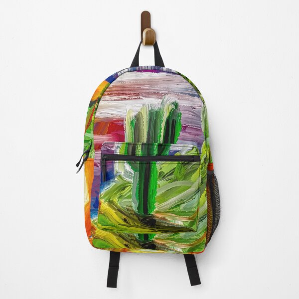 Item preview, Cactus at Dusk - Textured Expressionist Digital Painting designed and sold by Keltoi-art.
