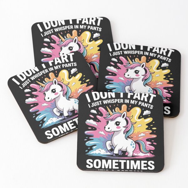 Item preview, I Don't Fart I Whisper In My Pants - Unicorn  designed and sold by NailMolisa.