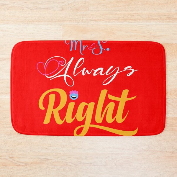 Item preview, Mrs Always Right Funny Matching Couple Wife T-Shirt designed and sold by Stag Prime Shop.