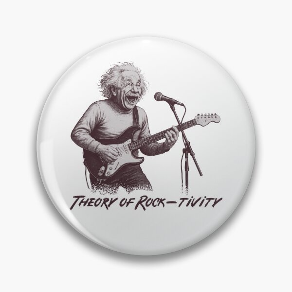Item preview, Funny Theory of Rocktivity Albert Einstein playing Electric Guitar designed and sold by André Botes.