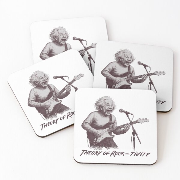 Item preview, Funny Theory of Rocktivity Albert Einstein playing Electric Guitar designed and sold by André Botes.