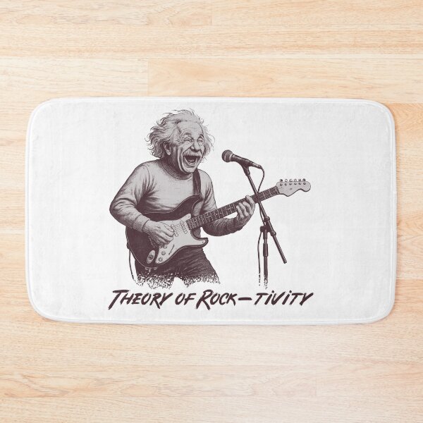 Item preview, Funny Theory of Rocktivity Albert Einstein playing Electric Guitar designed and sold by André Botes.