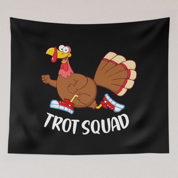 Item preview, Cute Gobble Happy Thanksgiving 80s Fall Squad Trot designed and sold by CalvinVanAuken.