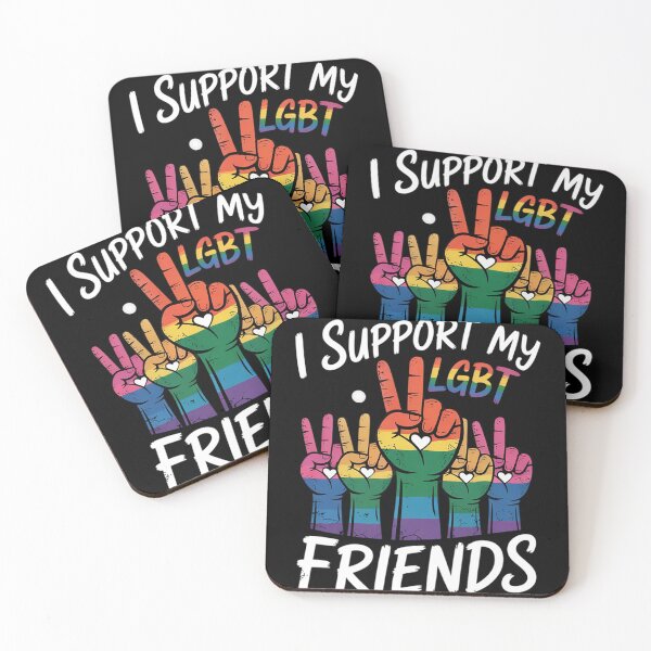 Item preview, I Support My LGBT Friends Ally Lesbian Gay Bisexual Bi Trans  designed and sold by NailMolisa.