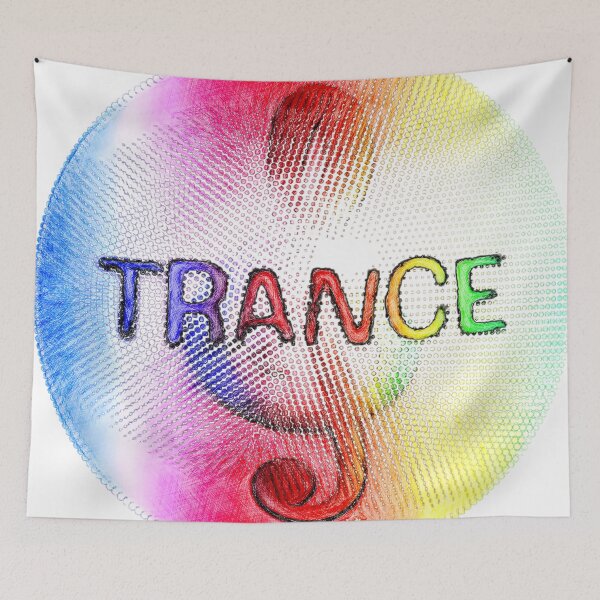 Item preview, Electric Trance Music Soul - Rainbow Pointillism Treble Clef designed and sold by Hen-C-Art.