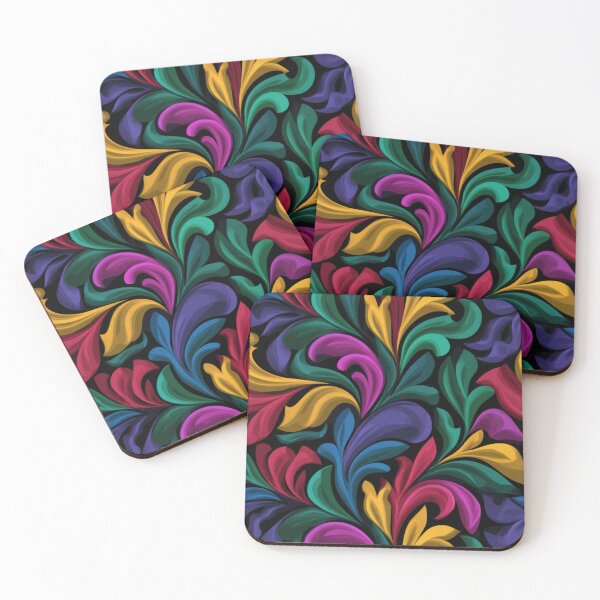 Item preview, Abstract pattern rainbow feather designed and sold by SmileshareShop.