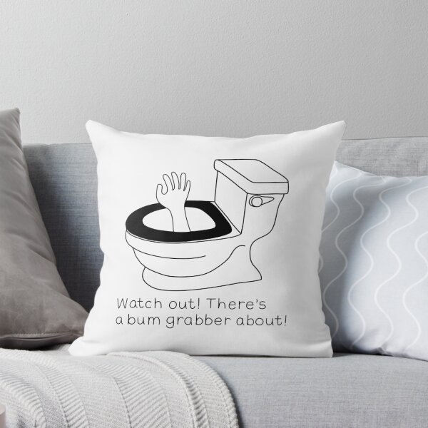 Item preview, Toilet Humor - Toilet Bowl Bum Grabber - Funny Bathroom Art designed and sold by Stick People Designs.