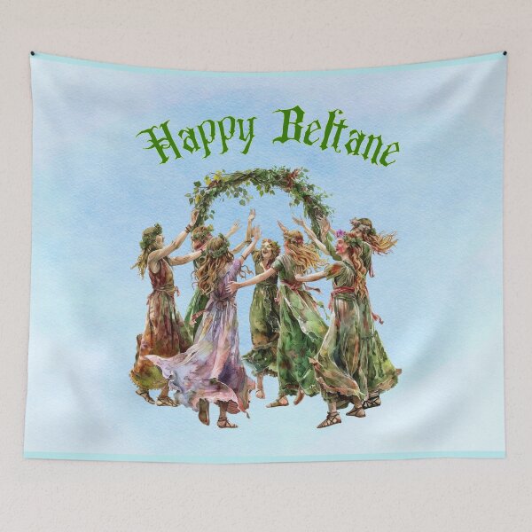 Item preview, Joyful Beltane Maidens – Enchanted Floral Wreath Dance designed and sold by MysticOzzy.