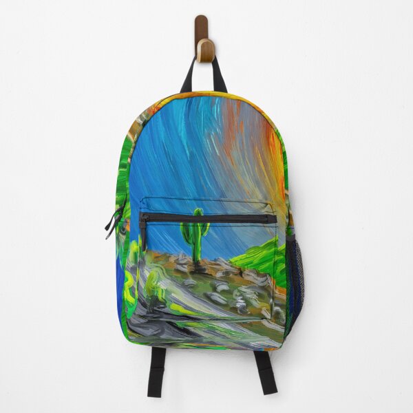 Item preview, Neon Sunrise - Abstract Digital Painting of a Sea Canyon designed and sold by Keltoi-art.