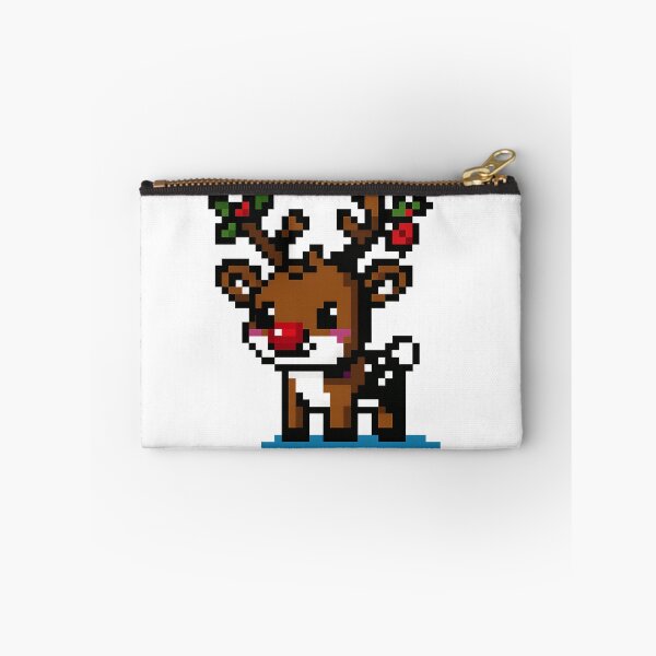 Item preview, Cute Christmas Pixel Reindeer | Big Pixel Holiday Reindeer Art | Retro Xmas Deer PNG designed and sold by Gurjeetpixelart.