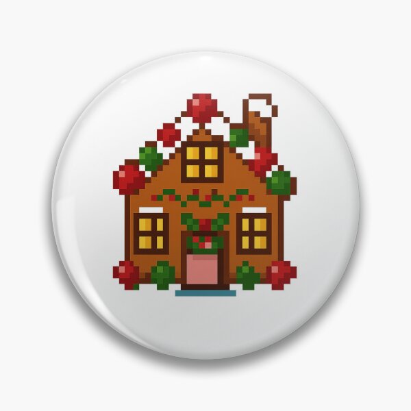 Item preview, Gingerbread House Big Pixel Art | Christmas Candy House Pixel Design | Holiday PNG designed and sold by Gurjeetpixelart.