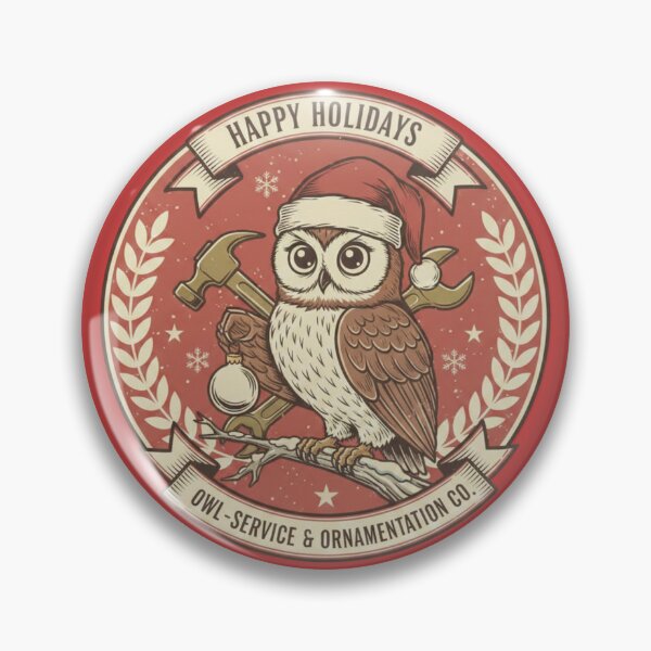 Item preview, owl service merry christmas designed and sold by Mychicstuff.