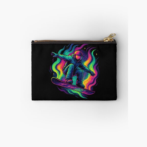 Item preview, Neon Aurora Snowboarder — Retro 80s Funk Vibe | Meta Mirage Series designed and sold by Meta Mirage .