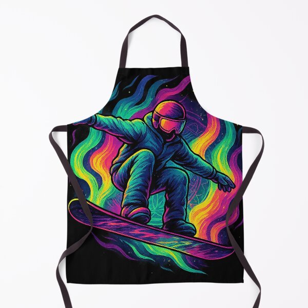 Item preview, Neon Aurora Snowboarder — Retro 80s Funk Vibe | Meta Mirage Series designed and sold by Meta Mirage .